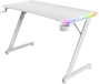 Trust GXT 709W Luminus Gaming Bureau - Wit - RGB - Bekerhouder - Headset Houder