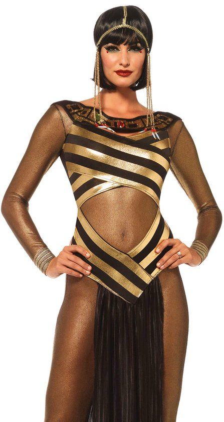 Goddess Isis Halloween kostuum - Zwart - Maat L