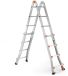RMBO Échelle pliante extensible professionnelle 4x4 - Échelle pliante - Échelle multifonction - 3,98 m de long - Échelle compacte et portable - Convient pour un usage privé et professionnel - Charge max. 150 kg, EN 131.6