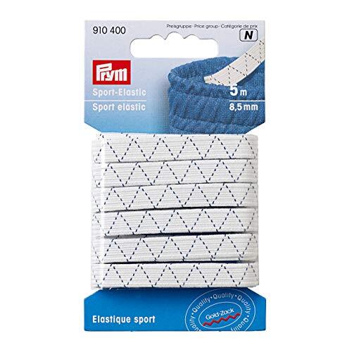 Prym Consu 910.400 Elastic, White, 8,5 mm, wit, 5 m