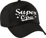 Bellatio Decorations Super opa Cadeau Pet - baseball cap - zwart - voor heren - kado voor opa - vaderdag