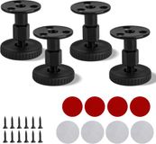 Merkloos / Sans marque Stroom Commerce B.V. Set van 4 verstelbare meubelpoten | Hoogteverstelbaar 27-64mm | Sofa poten | Geschikt voor tafels en kasten | Geboorde of zelfklevende bevestiging