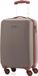 Hauptstadtkoffer Wannsee - Handgepäck Trolley Kabinenkoffer Hartschalen-Koffer Bordtrolley Flugzeug Hardcase Caryy-On 38L,Champagner