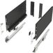 Sotech S&O Handelsgesellschaft mbH JUNKER-SLIM Antraciet Ladegeleiders 199 mm Hoogte 450 mm Diepte 40 kg Draagvermogen Soft-Close