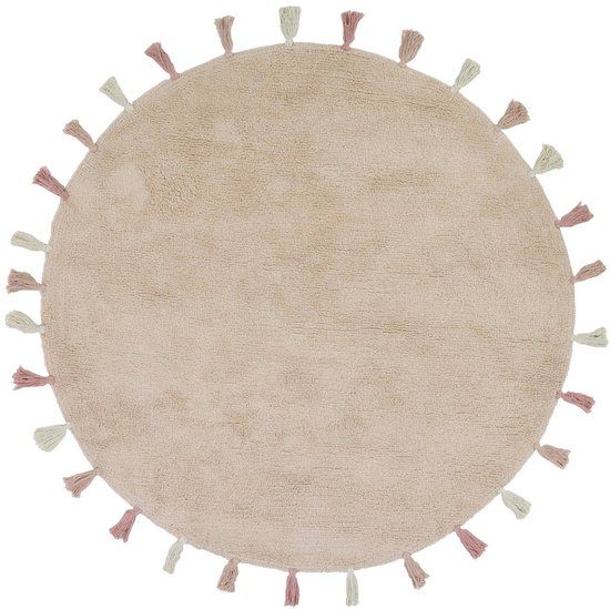Tapis Petit Sara Vloerkleed - 130 x 130 cm - Roze