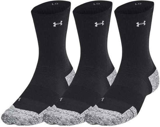 Under Armour Armourdry Run Cushion Sokken 3 Paren Zwart EU 43-47