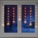 Hi Kerstverlichting lichtgordijn - voor het raam - 140 cm - sneeuwvlok - raamverlichting