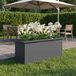 vidaXL Plantenbak met led Antraciet 30 x 80 x 30 cm Staal