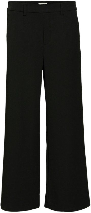 Object Objlisa Wide Pant Tall Broeken Dames - Zwart - Maat 40 TALL