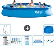 Intex Easy Set Zwembad - Rond - 457 x 84 cm - Blauw - Compleet Pakket