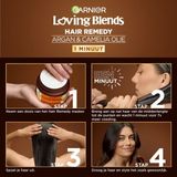 Garnier Loving Blends Argan- en Cameliaolie Haarmasker - 3 x 340 ml - Voordeelverpakking