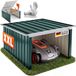 Gardebruk Robotmaaier Garage - Platdak Metaal 89x90x54cm - Groen