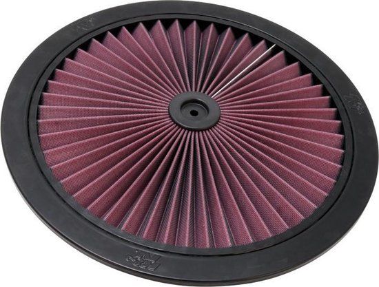K&N X-Stream deksel 16'' diameter, zwart (66-1601)