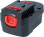 vhbw Akku kompatibel mit Black & Decker HP146F2B, HP142KD, HP146F2, FS14PSK, HP142K, FS1402D, FS14PS, FS1400D-2 Werkzeug (1500 mAh, NiMH, 14,4 V)