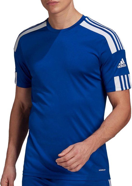 Adidas Squadra 21 Shirt Heren - Donker blauw - wit - Maat L