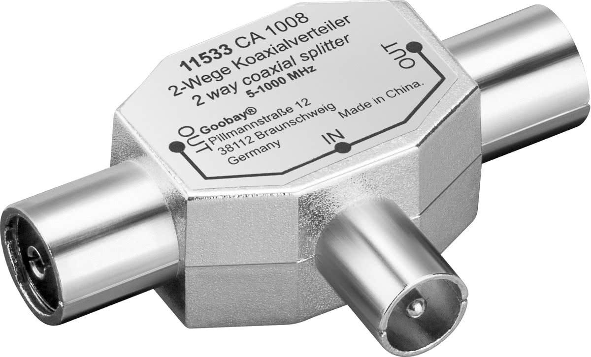 S-Impuls Panda S-Impuls Radio splitter met 2 uitgangen (metaal) / 5-1000 MHz