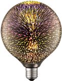 Lucande - E27 LED-lamp - Glas, metaal - E27 - rookgrijs, goud