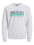 JACK & JONES Sweatshirt 'JORPalma' marine / jade groen / wit gemêleerd