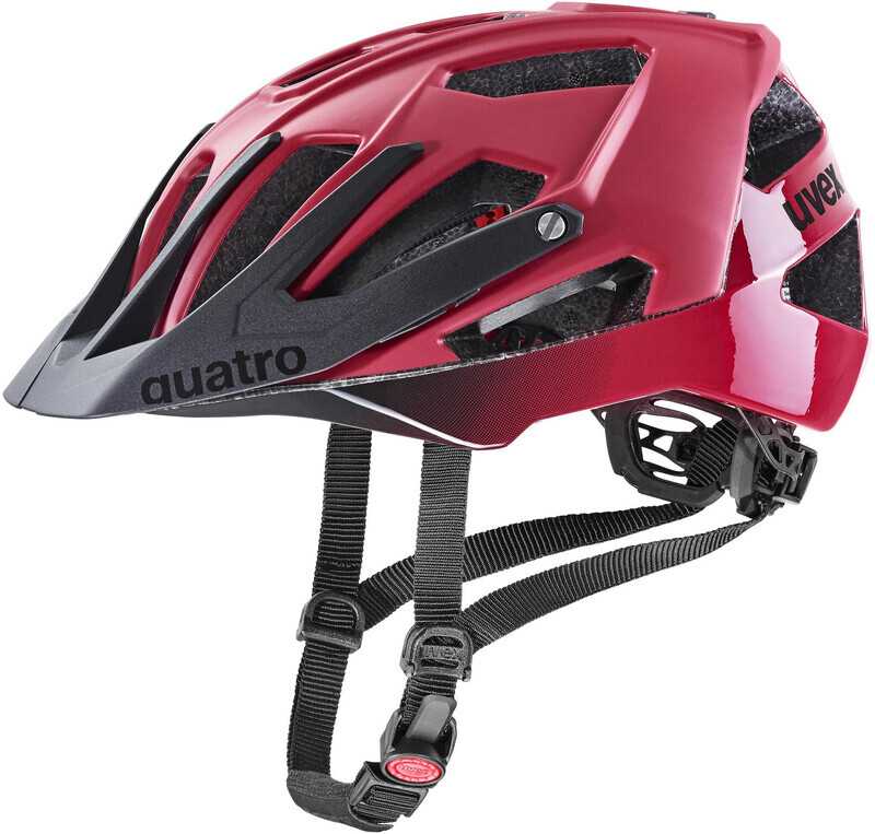 UVEX Quatro CC Helmet, rood/zwart