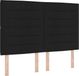 vidaXL Boxspring bed met matras met LED Zwart 160 x 200 cm Stof