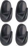 Tendance Plakhaakjes - Zwart - Kunststof - 4 stuks