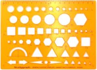 Studygraph Graph'it Studygraph - Normograaf voor technisch tekenen, kaarten en diagrammen - Architectograph - Trace-form voor tekenen - Schokbestendig plastic - 20 x 15 cm