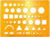 Studygraph Graph'it Studygraph - Normograaf voor technisch tekenen, kaarten en diagrammen - Architectograph - Trace-form voor tekenen - Schokbestendig plastic - 20 x 15 cm