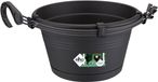 Elho Green Basics Hangschaal 28 - Pot de fleurs pour balcon extérieur - Ø 37.0 x H 16.5 cm - Noir vivant