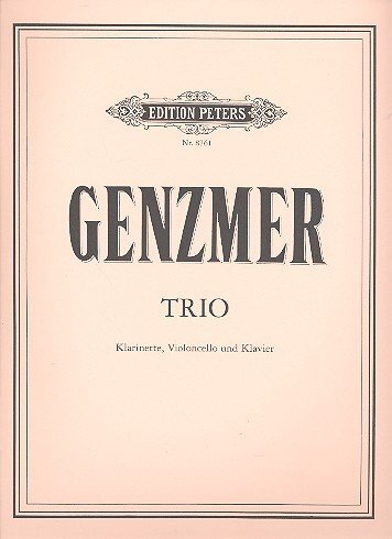 Edition Peters Genzmer - Trio - Clarinet, Cello and Piano