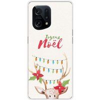 Oppo Beschermende siliconen case compatibel met Oppo Find X5 lichtgevend rendier