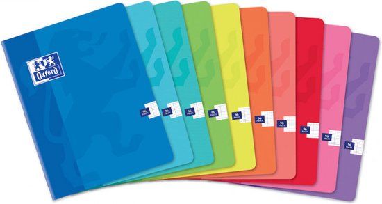 Oxford 100104421 schrijfblok & schrift Paars, Roze, Oranje, Fuchsia, Blauw, Rood, Groen