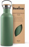 Bambaw Waterfles RVS 500ml Groen