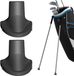 Markenlos Golfstandaard Voetjes - Reserve Doppen - Golftas Stabiliseren - Weerbestendig Rubber - 2 stuks - Zwart
