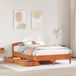 Maison Exclusive - Lit en bois massif sans matelas, marron lavé, 150x200 cm