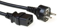 ACT Netsnoer Schuko CEE 7/7 male (recht) - C19 IEC 60320 zwart 1,5 m AK5411