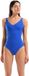 Arena Dames zwempak uit 1 stuk Victoria neon blauw