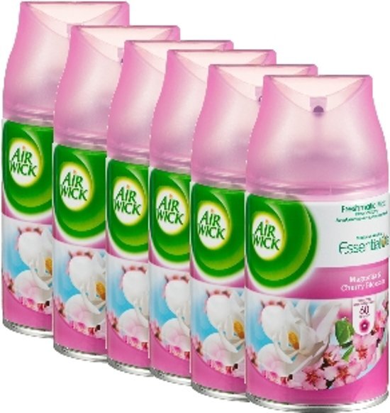 Air Wick Airwick Freshmatic Magnolia & kersenbloem - 6x 250 ml - Navulling