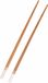 Chop sticks - bamboe - brun/blanc - 8x pièces - 22 cm