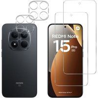 Phonillico® Verre Trempé pour Xiaomi Redmi Note 15 PRO 5G et Protection Caméra [Pack 2]