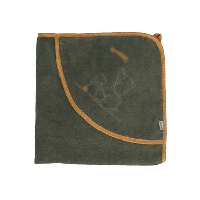 Sterntaler Sterntaler Badhanddoek 100 x 100 cm Eddy donkergroen