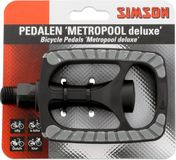Simson Luxe fietspedalen - Zwart mat