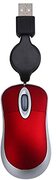 TWDYC Leuke bedrade muis, intrekbare USB-kabel, ergonomisch, geschikt voor Office Computer PC Laptop Gaming Mouse (rood)