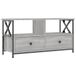 Sonoma Eikenkleurig meuble TV 90x33x45 cm Bois traité Gris