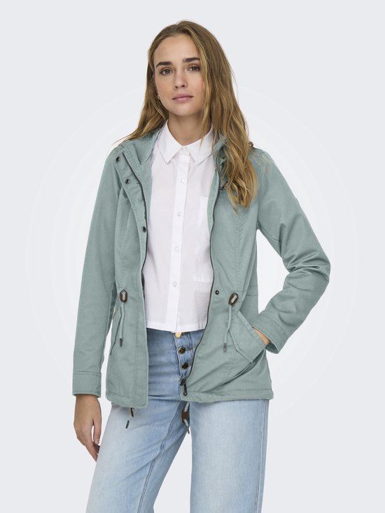 ONLY - ONLLORCA LIFE CANVAS PARKA CC OTW - Dames - Jadeite - S