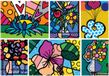 Bluebird Puzzle puzzle Romero Britto bloemen 2000 stukjes