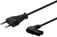 Savio CL-144 Power cable Black 3 m angled Zwart 2-pin IEC Type E