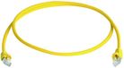 Telegärtner 100008507 RJ45 Netwerkkabel, patchkabel CAT 6A S/FTP 2.5 m Geel Vlambestendig, Met anti-kniktule 1 stuk(s)