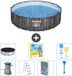 Bestway Rond Steel Pro MAX Zwembad - Houtprint - 427 x 107 cm