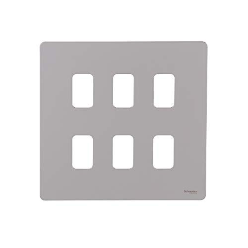 Schneider Electric GUGS06GPN Ultimate Grid System - Plate, 6 Speeds, Pearl Nickel