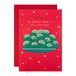 Hallmark Kerstkaart voor oom - Grappige Sprouts Design met zilveren folie